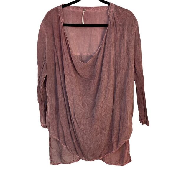 Free People rayon cotton plunge slouchy tunic - Picture 1 of 4